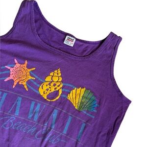 Vintage Hawaii Beach Club Purple Swimsuit Coverup 90’s One Size Retro Resort